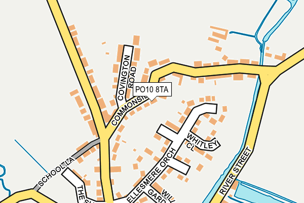 PO10 8TA map - OS OpenMap – Local (Ordnance Survey)