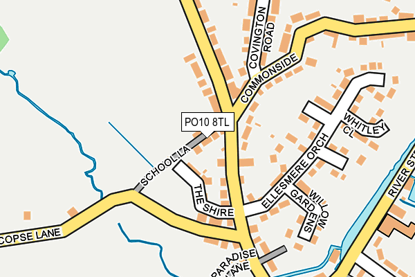 PO10 8TL map - OS OpenMap – Local (Ordnance Survey)