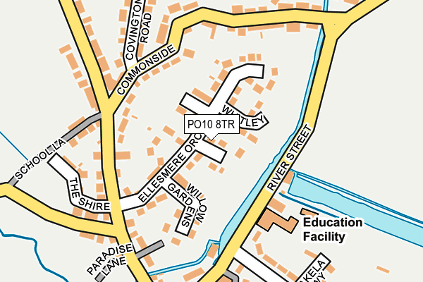 PO10 8TR map - OS OpenMap – Local (Ordnance Survey)