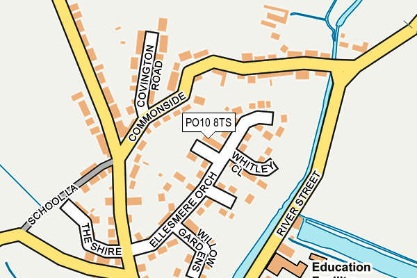 PO10 8TS map - OS OpenMap – Local (Ordnance Survey)
