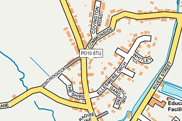 PO10 8TU map - OS OpenMap – Local (Ordnance Survey)