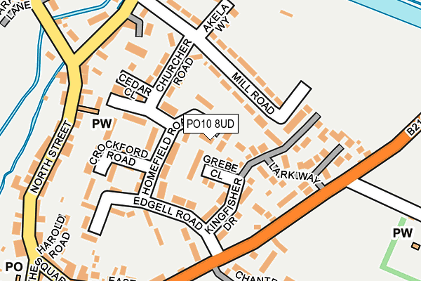PO10 8UD map - OS OpenMap – Local (Ordnance Survey)