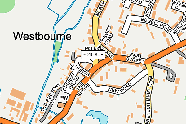 PO10 8UE map - OS OpenMap – Local (Ordnance Survey)