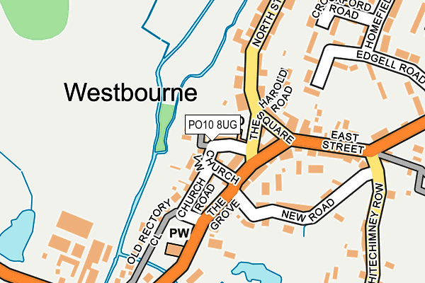 PO10 8UG map - OS OpenMap – Local (Ordnance Survey)