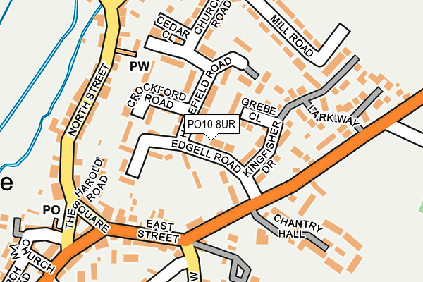 PO10 8UR map - OS OpenMap – Local (Ordnance Survey)