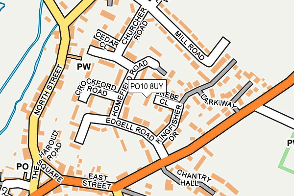 PO10 8UY map - OS OpenMap – Local (Ordnance Survey)