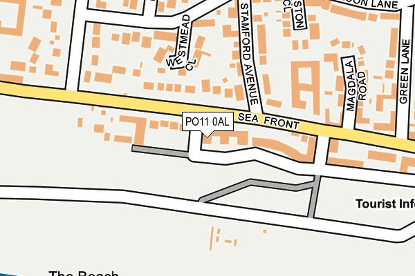 PO11 0AL map - OS OpenMap – Local (Ordnance Survey)