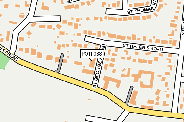 PO11 0BS map - OS OpenMap – Local (Ordnance Survey)