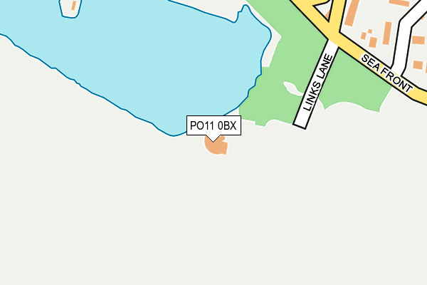 PO11 0BX map - OS OpenMap – Local (Ordnance Survey)