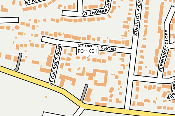 PO11 0DH map - OS OpenMap – Local (Ordnance Survey)