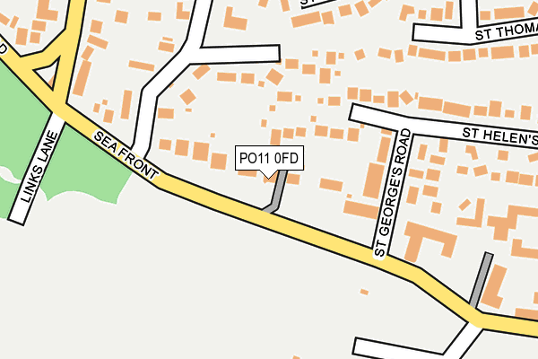 PO11 0FD map - OS OpenMap – Local (Ordnance Survey)