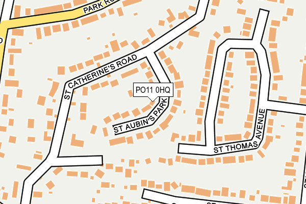 PO11 0HQ map - OS OpenMap – Local (Ordnance Survey)