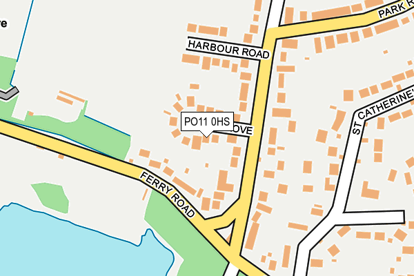 PO11 0HS map - OS OpenMap – Local (Ordnance Survey)