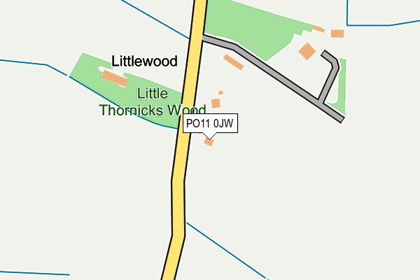 Map of LITTLEMEAD INVESTMENTS LTD at local scale
