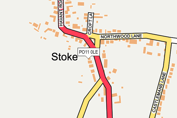 PO11 0LE map - OS OpenMap – Local (Ordnance Survey)