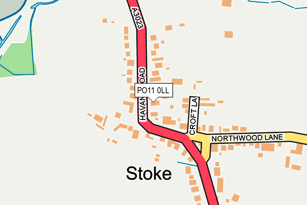 PO11 0LL map - OS OpenMap – Local (Ordnance Survey)