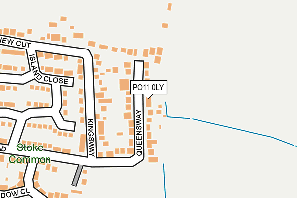 PO11 0LY map - OS OpenMap – Local (Ordnance Survey)
