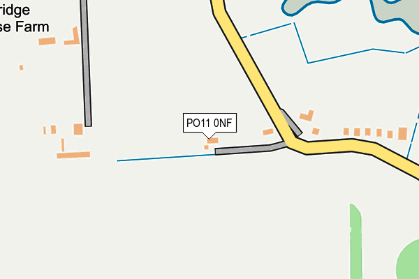 PO11 0NF map - OS OpenMap – Local (Ordnance Survey)