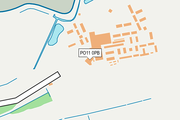 PO11 0PB map - OS OpenMap – Local (Ordnance Survey)