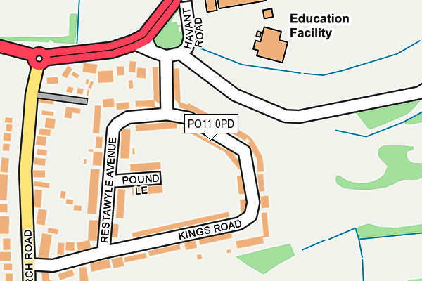Map of HAYLING SEA SCHOOL LIMITED at local scale