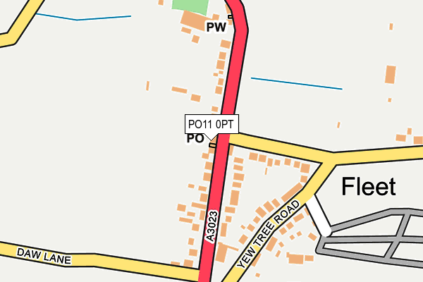 PO11 0PT map - OS OpenMap – Local (Ordnance Survey)