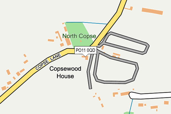 PO11 0QD map - OS OpenMap – Local (Ordnance Survey)