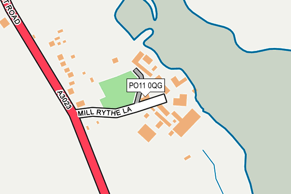 PO11 0QG map - OS OpenMap – Local (Ordnance Survey)