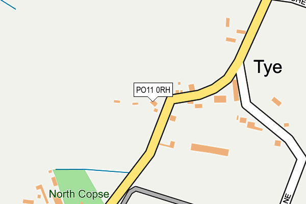 PO11 0RH map - OS OpenMap – Local (Ordnance Survey)