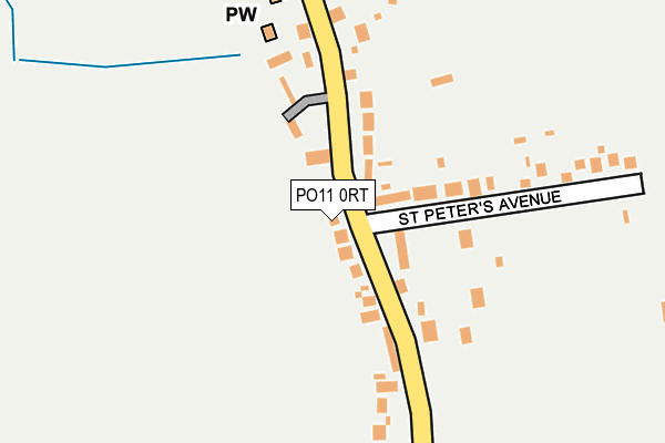 PO11 0RT map - OS OpenMap – Local (Ordnance Survey)