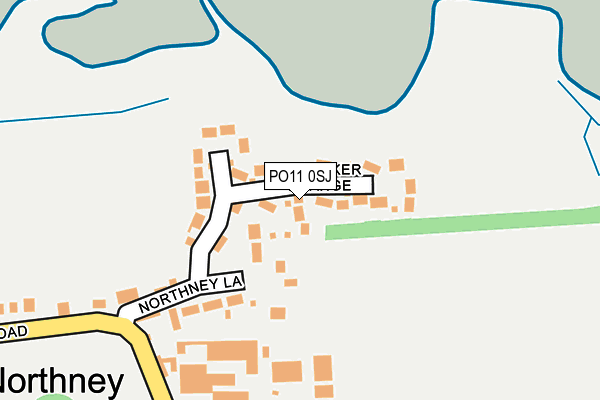 PO11 0SJ map - OS OpenMap – Local (Ordnance Survey)