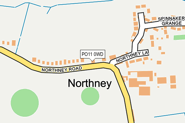 PO11 0WD map - OS OpenMap – Local (Ordnance Survey)