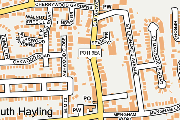 Map of HAYLING HARDWARE LIMITED at local scale