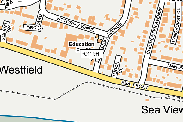 PO11 9HT map - OS OpenMap – Local (Ordnance Survey)