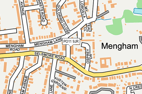 PO11 9JR map - OS OpenMap – Local (Ordnance Survey)
