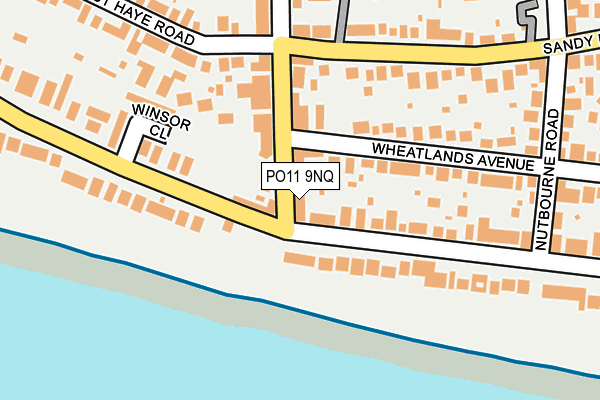 PO11 9NQ map - OS OpenMap – Local (Ordnance Survey)