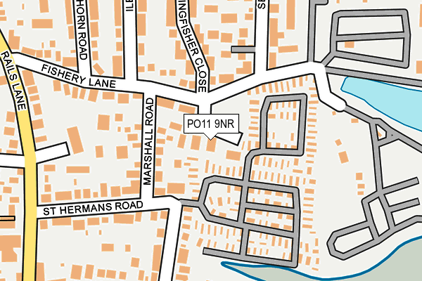 PO11 9NR map - OS OpenMap – Local (Ordnance Survey)