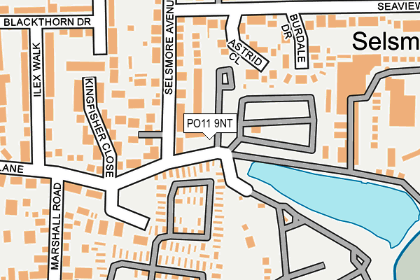 PO11 9NT map - OS OpenMap – Local (Ordnance Survey)