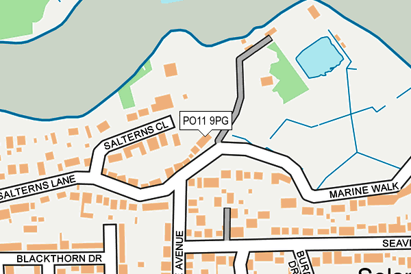 PO11 9PG map - OS OpenMap – Local (Ordnance Survey)