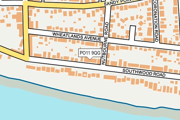 PO11 9QG map - OS OpenMap – Local (Ordnance Survey)