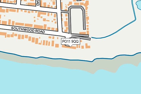 PO11 9QQ map - OS OpenMap – Local (Ordnance Survey)