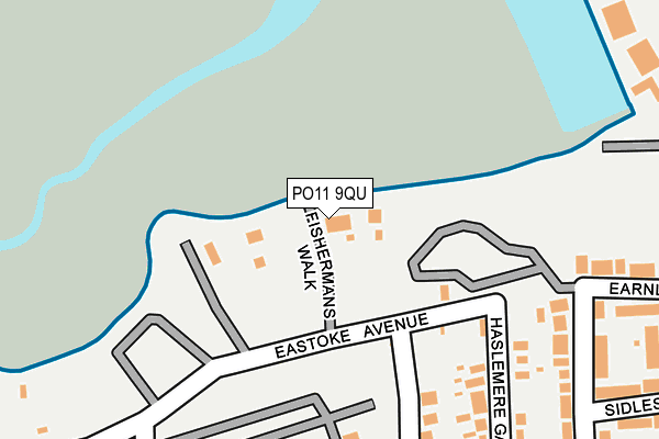 PO11 9QU map - OS OpenMap – Local (Ordnance Survey)