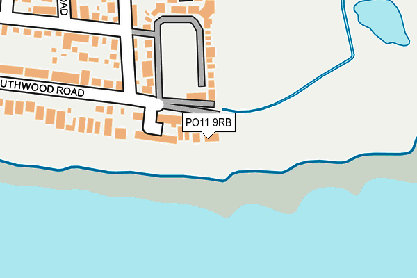 PO11 9RB map - OS OpenMap – Local (Ordnance Survey)