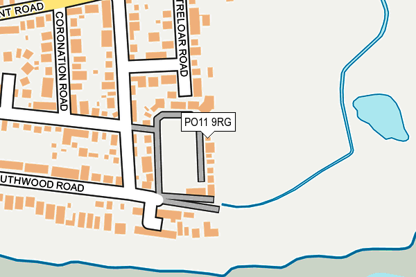 PO11 9RG map - OS OpenMap – Local (Ordnance Survey)