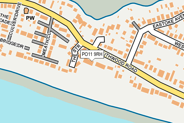 PO11 9RH map - OS OpenMap – Local (Ordnance Survey)