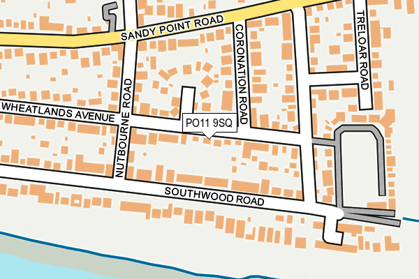 PO11 9SQ map - OS OpenMap – Local (Ordnance Survey)