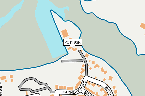 PO11 9SR map - OS OpenMap – Local (Ordnance Survey)