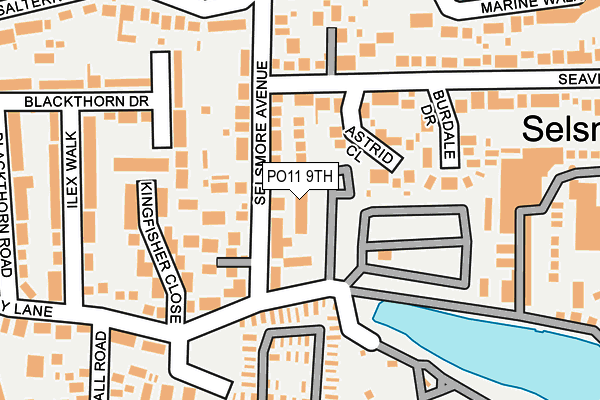 PO11 9TH map - OS OpenMap – Local (Ordnance Survey)