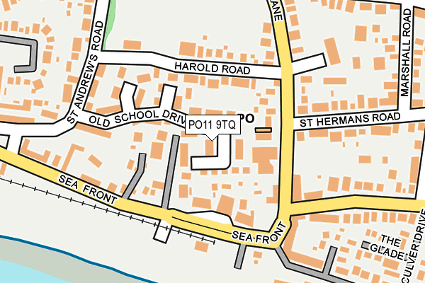 PO11 9TQ map - OS OpenMap – Local (Ordnance Survey)