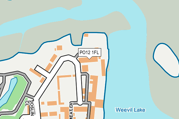 PO12 1FL map - OS OpenMap – Local (Ordnance Survey)