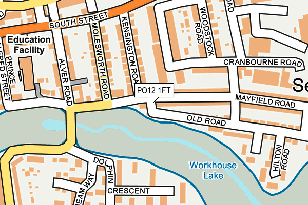 PO12 1FT map - OS OpenMap – Local (Ordnance Survey)